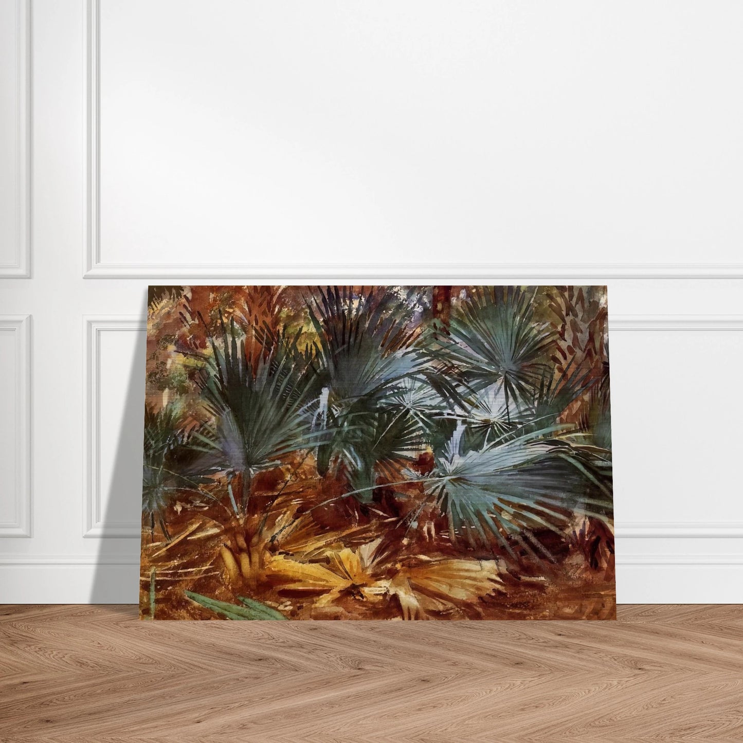 Palmettos - John Singer Sargent Brushed Aluminum Print - 70x100 cm / 28x40 inches | John Singer Sargent Aluminum Print | John Singer Sargent Prints