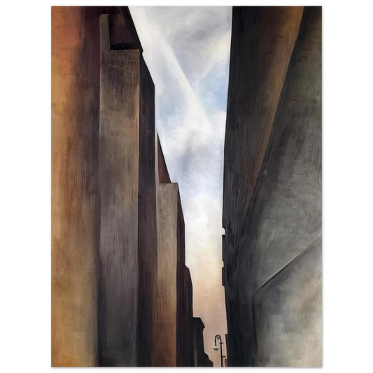 Georgia O'Keeffe - Street of New York II Fine Art Poster - 13x18 cm / 5x7 inches
