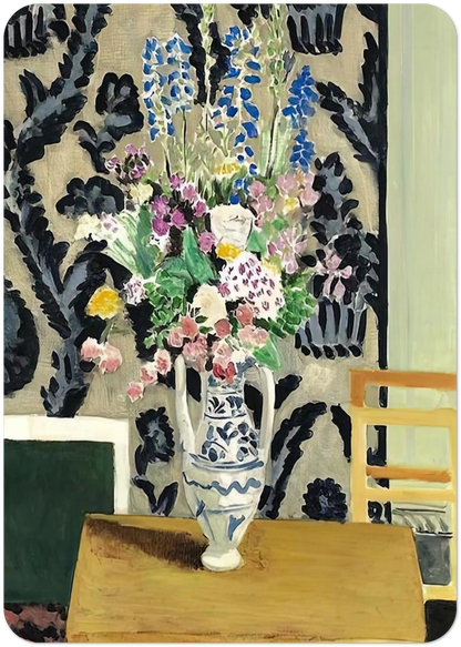 BOUQUET DE FLEURS POUR LE QUATORZE JUILLET 1919 By Henri Matisse Pack of 10 Post Cards | Henri Matisse Post Cards | A6 (10.5 x 14.8 cm) - 4.1 x 5.8 inches