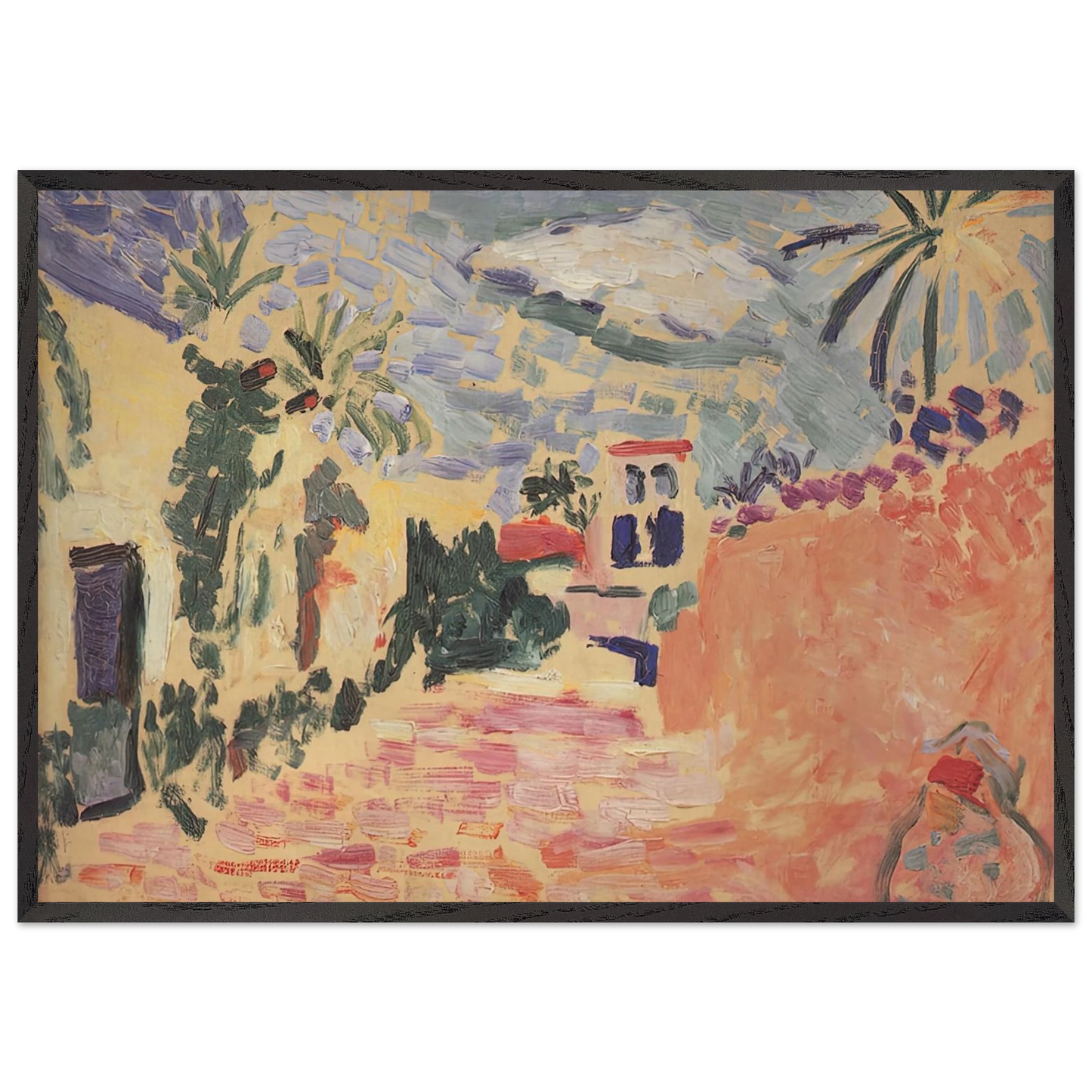 STREET AT BISKRA 1906 - Henri Matisse Framed Art Print – Black Wooden Frame - Default Title - -Framed Art Print