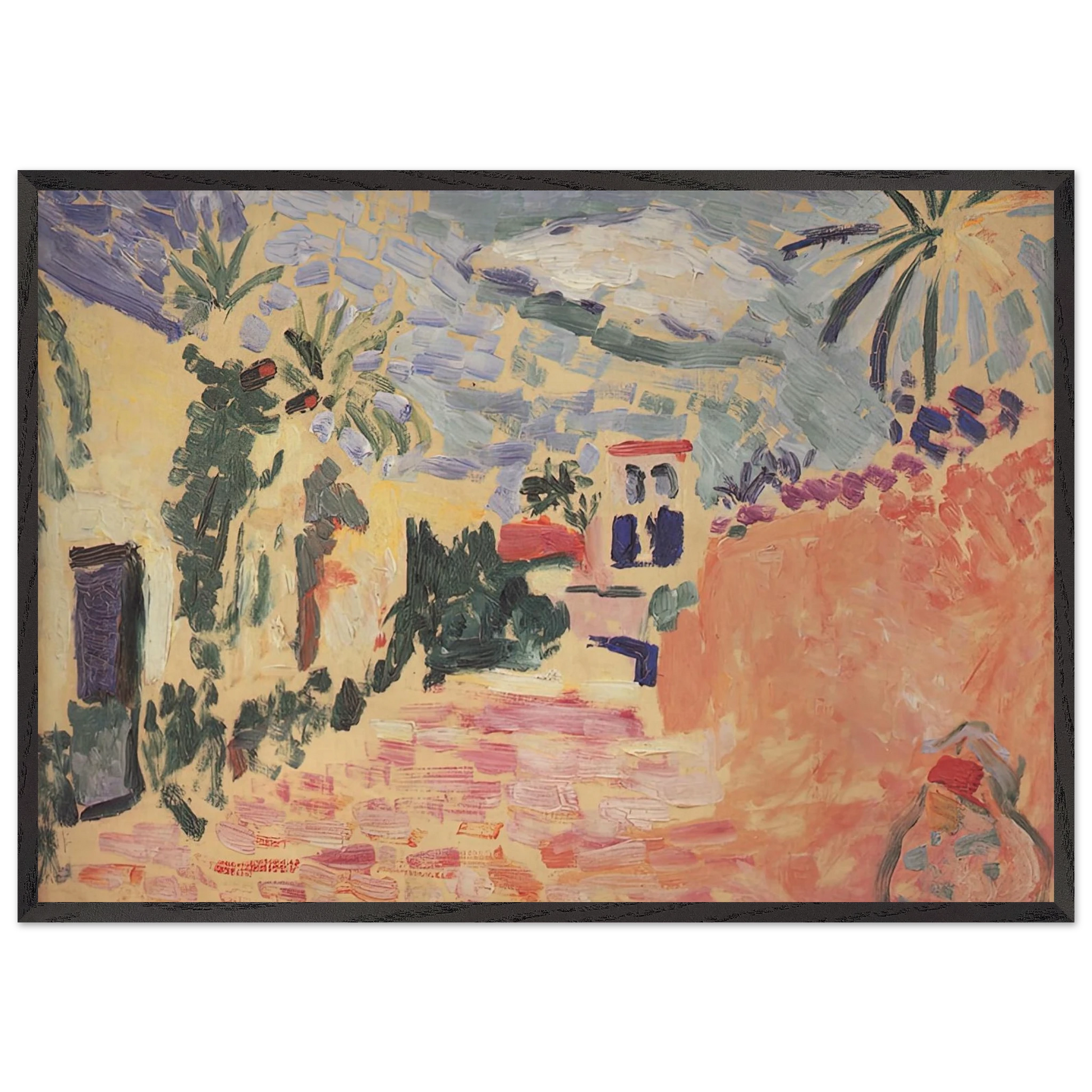 STREET AT BISKRA 1906 - Henri Matisse Framed Art Print – Black Wooden Frame - Default Title - -Framed Art Print