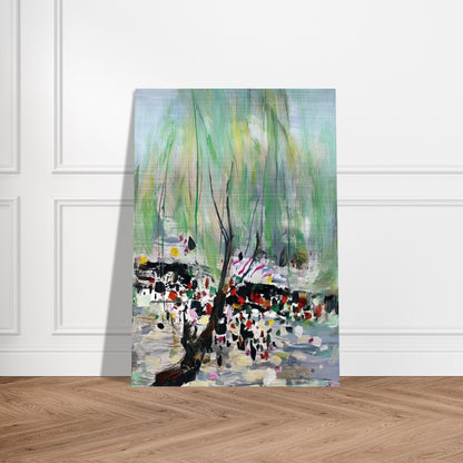 Love in Fangzhuang - 2002 - Wu Guanzhong Brushed Aluminum Print - 70x100 cm / 28x40 inches | Wu Guanzhong Aluminum Print | Wu Guanzhong Prints