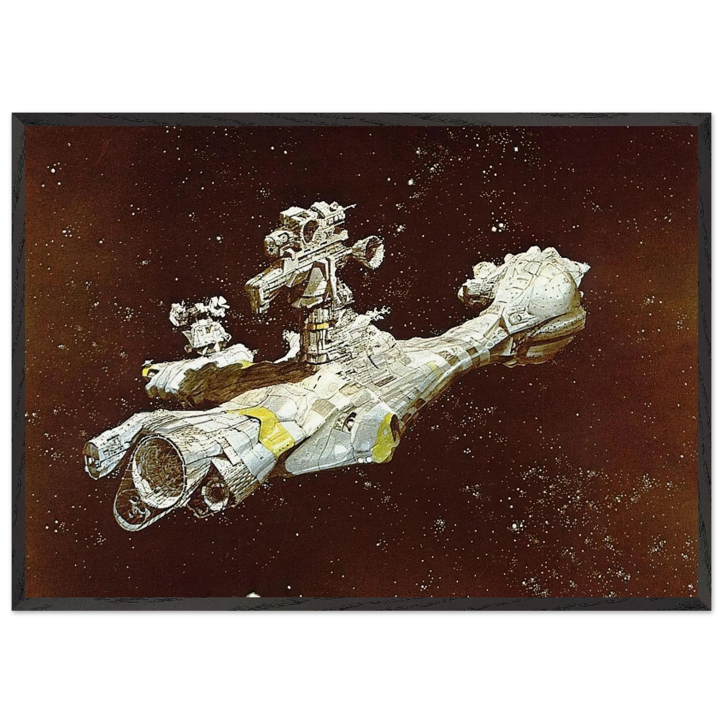 Chris Foss N8 - Chris Foss Framed Art Print – Black Wooden Frame - Default Title - -Framed Art Print