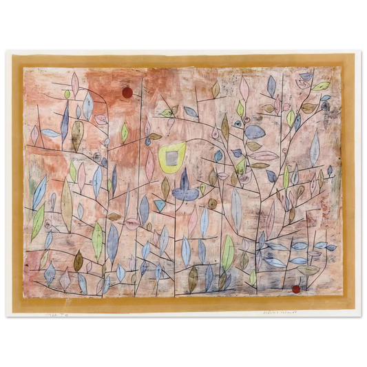 Paul Klee - SPARSE FOLIAGE 1934 Fine Art Poster - Default Title