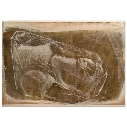 Gargoyles - 1948 - Morris Graves Brushed Aluminum Print - 70x100 cm / 28x40 inches | Morris Graves Aluminum Print | Morris Graves Prints