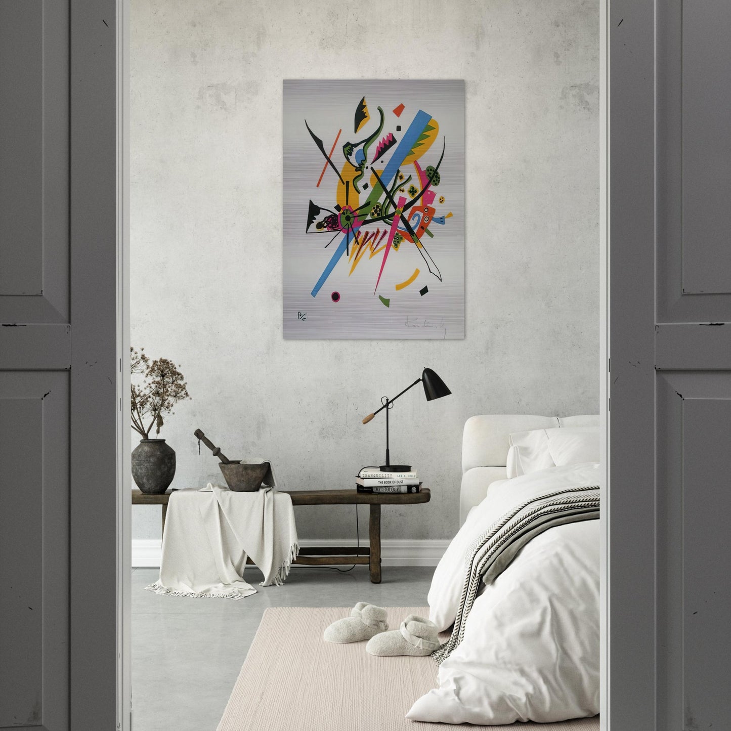 SMALL WORLDS 1922 - Wassily Kandinsky Brushed Aluminum Print - 70x100 cm / 28x40 inches | Wassily Kandinsky Aluminum Print | Wassily Kandinsky Prints