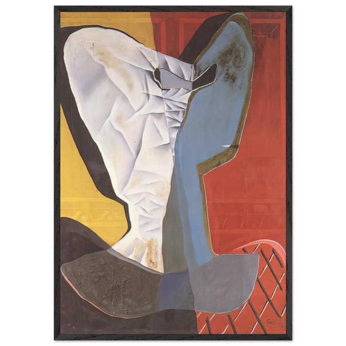 HARLEQUIN 1927 - Salvador Dali 70x100 cm / 28x40 inches Framed Art Print – Black Wooden Frame