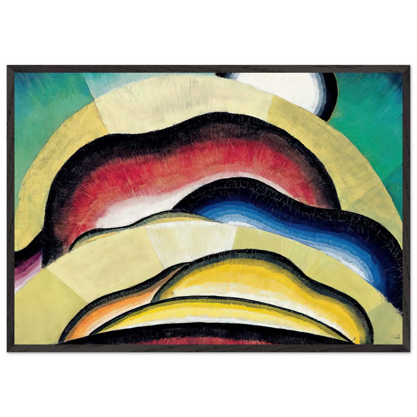 Sunrise - 1924 - Arthur Dove Framed Art Print – Black Wooden Frame - Default Title - -Framed Art Print