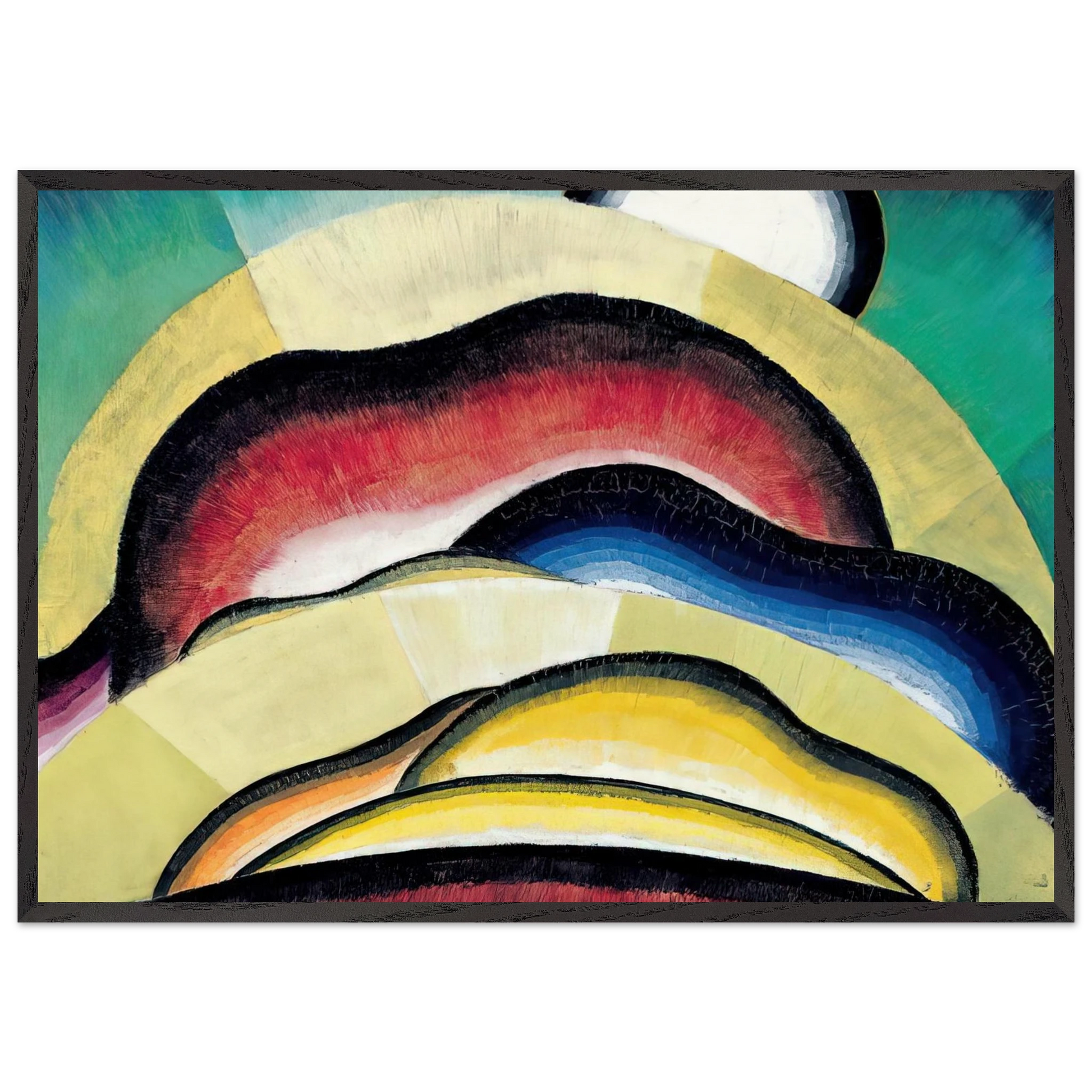 Sunrise - 1924 - Arthur Dove Framed Art Print – Black Wooden Frame - Default Title - -Framed Art Print