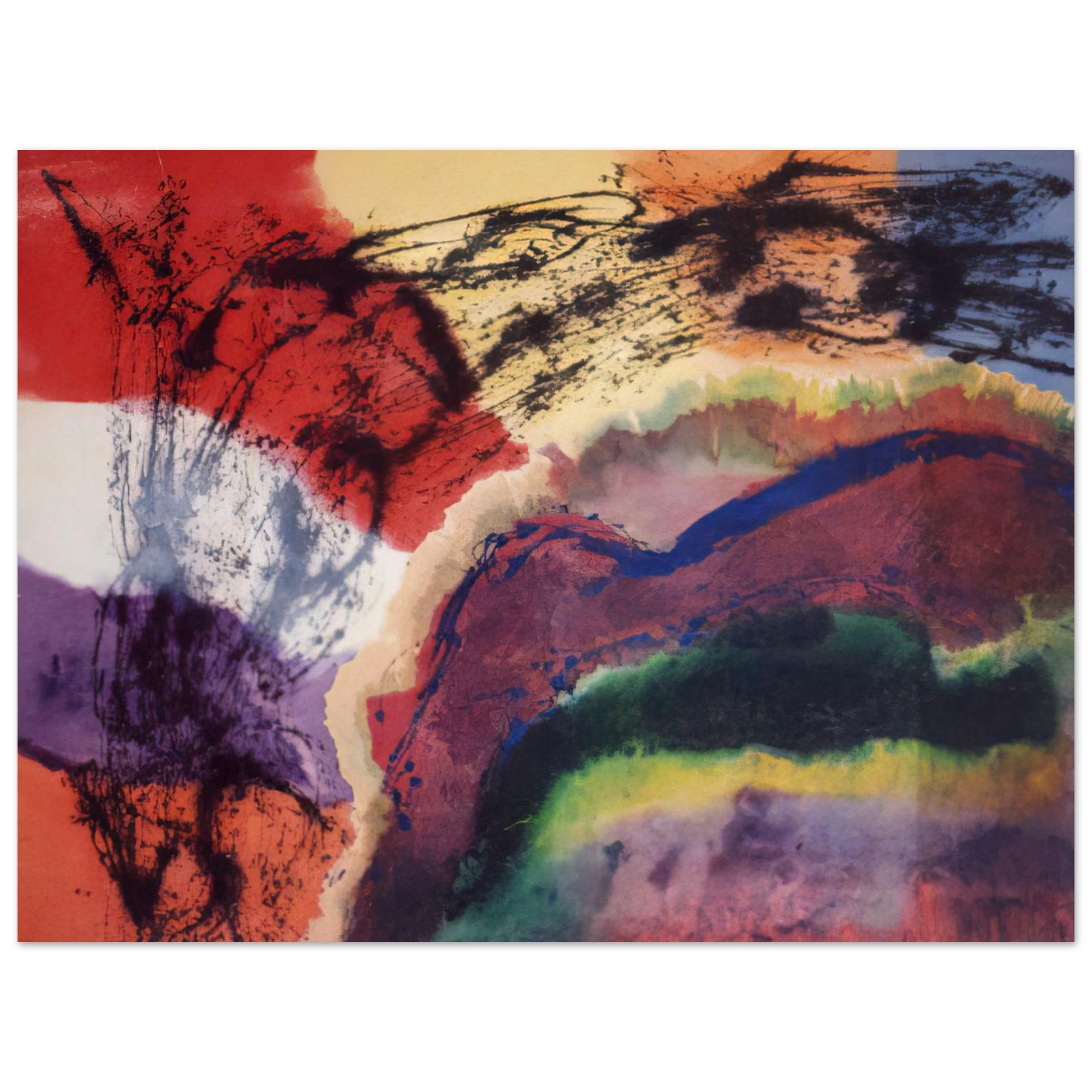 Ronnie Landfield - The Storm from Denver to the Bronx - 1970 Fine Art Poster - Default Title