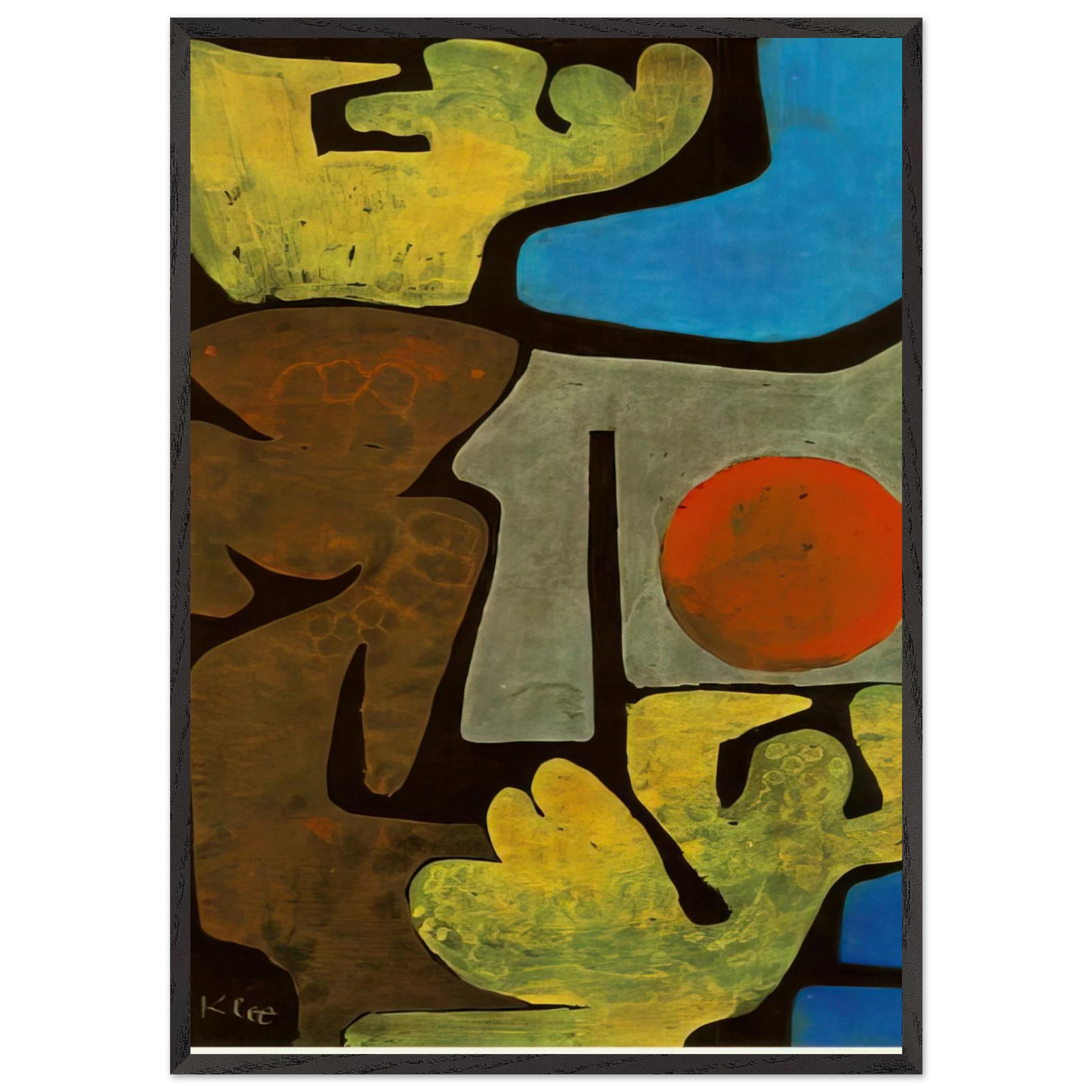 PARK OF IDOLS 1938 - Paul Klee Framed Art Print – Black Wooden Frame - Default Title - -Framed Art Print