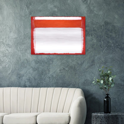 No. 16 - 1957 - Mark Rothko Brushed Aluminum Print - 70x100 cm / 28x40 inches | Mark Rothko Aluminum Print | Mark Rothko Prints