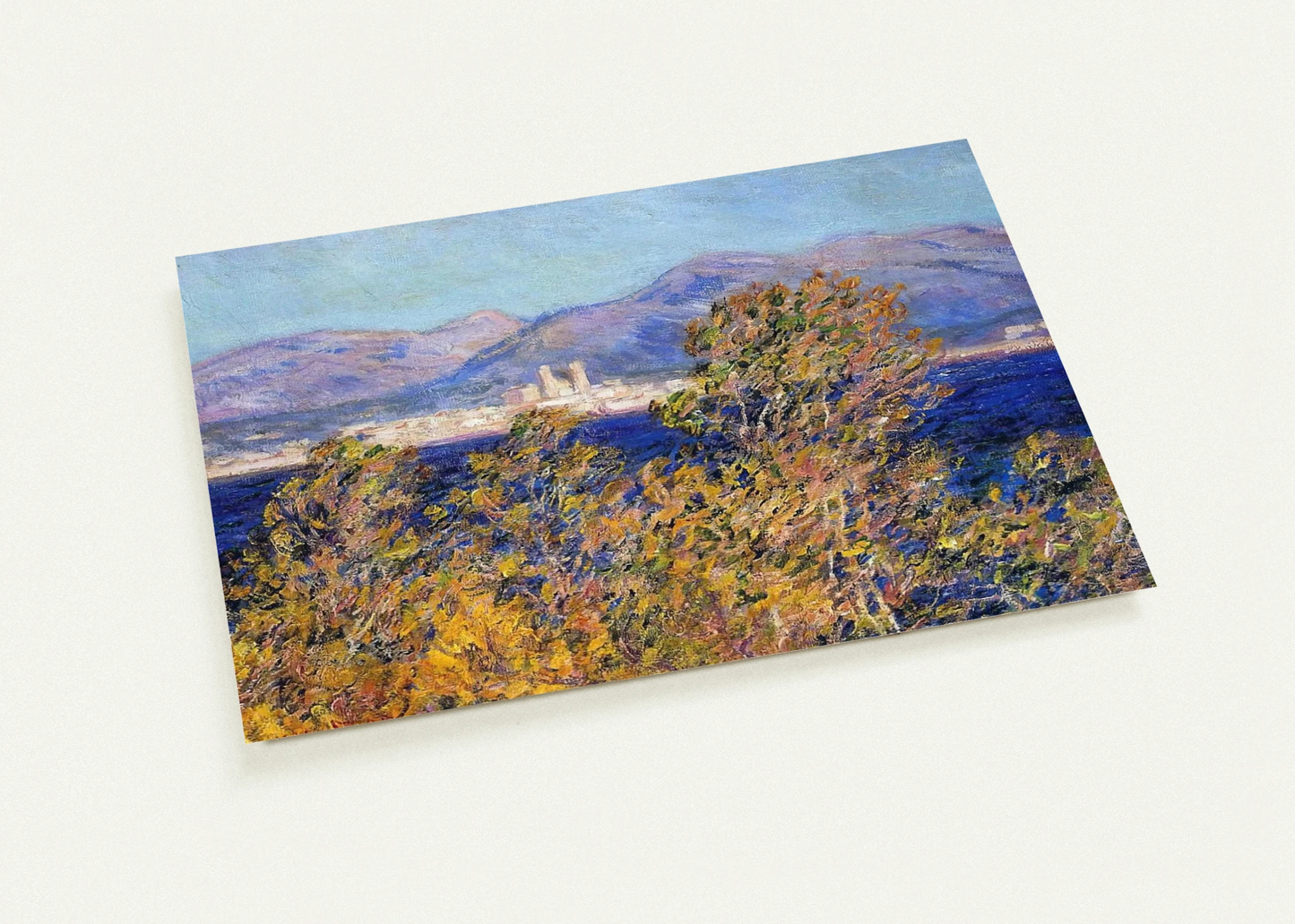 Antibes Seen from the Cape, Mistral Wind By claude monet Pack of 10 Post Cards | claude monet Post Cards | A6 (10.5 x 14.8 cm) - 4.1 x 5.8 inches