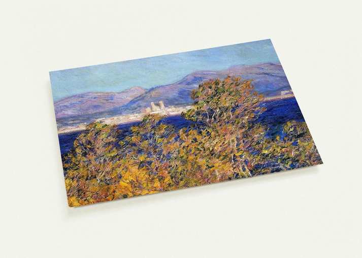 Antibes Seen from the Cape, Mistral Wind By claude monet Pack of 10 Post Cards | claude monet Post Cards | A6 (10.5 x 14.8 cm) - 4.1 x 5.8 inches