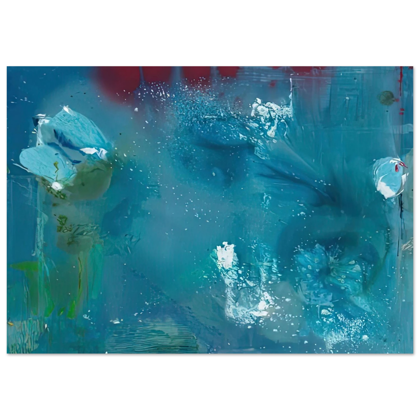 Helen Frankenthaler - Stella Polaris, 1990- Wall Art - 30x40 cm / 12x16 inches - Premium Wooden Framed Poster With Fine Art Paper - Wood frame