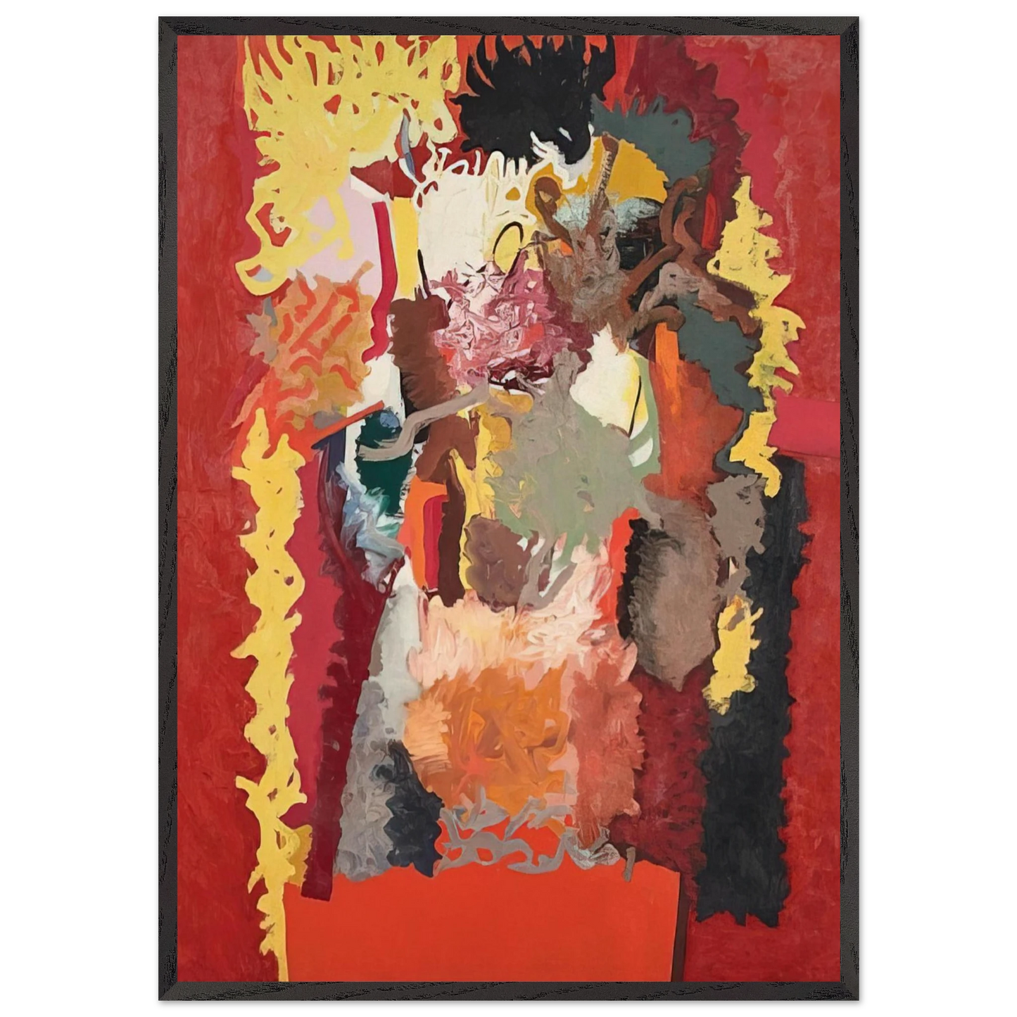 The Witch Doctor - 1963 - John Ferren Framed Art Print – Black Wooden Frame - Default Title - -Framed Art Print