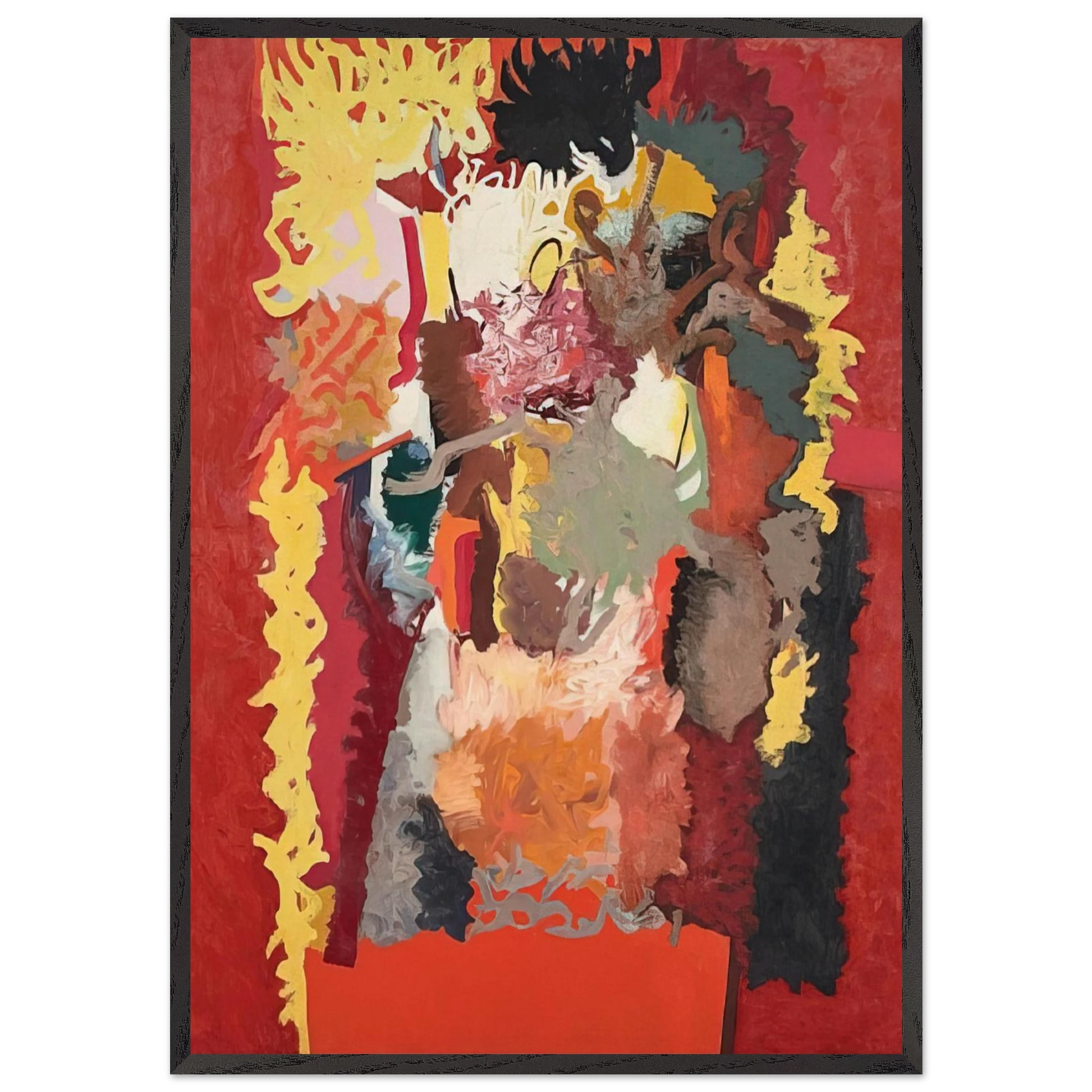 The Witch Doctor - 1963 - John Ferren Framed Art Print – Black Wooden Frame - Default Title - -Framed Art Print