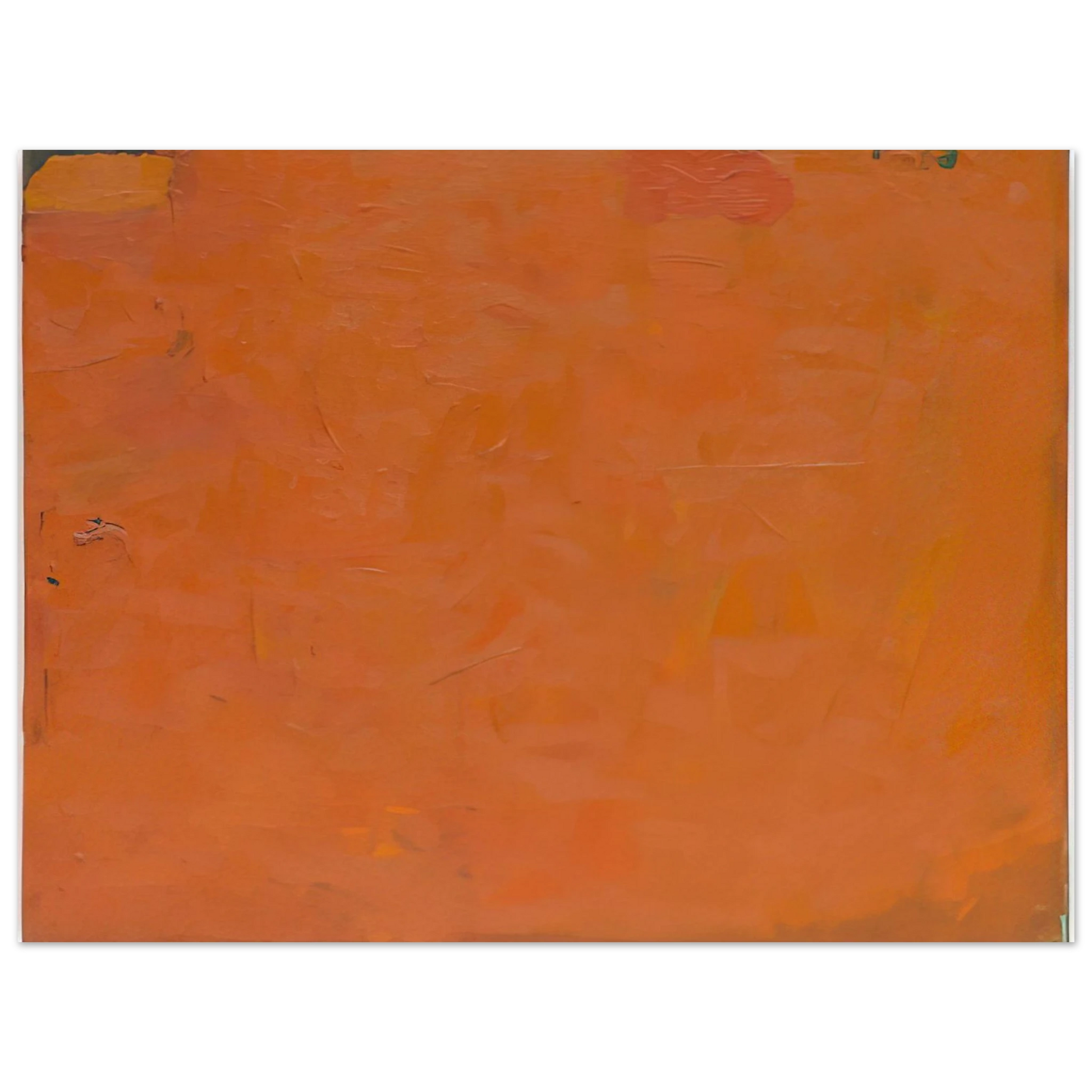 Robert Ryman - Untitled Orange Painting - 1955 Fine Art Poster - Default Title