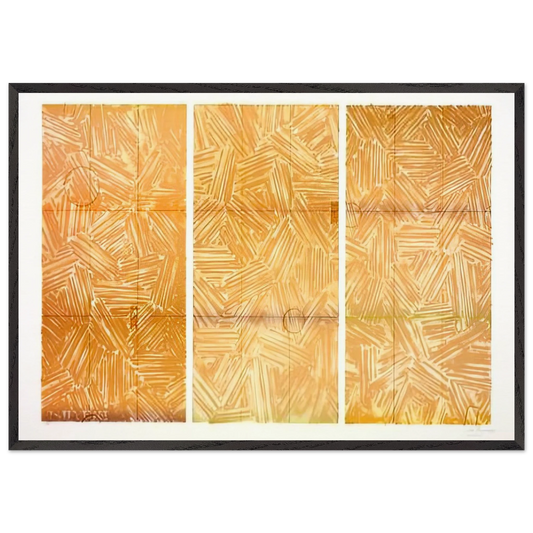 USUYUKI 1979 - Jasper Johns Framed Art Print – Black Wooden Frame - Default Title - -Framed Art Print