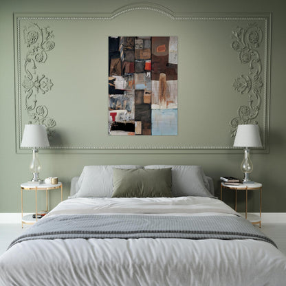 SUMMERSTORM 1959 - Robert Rauschenberg Brushed Aluminum Print - 70x100 cm / 28x40 inches | Robert Rauschenberg Aluminum Print | Robert Rauschenberg Prints