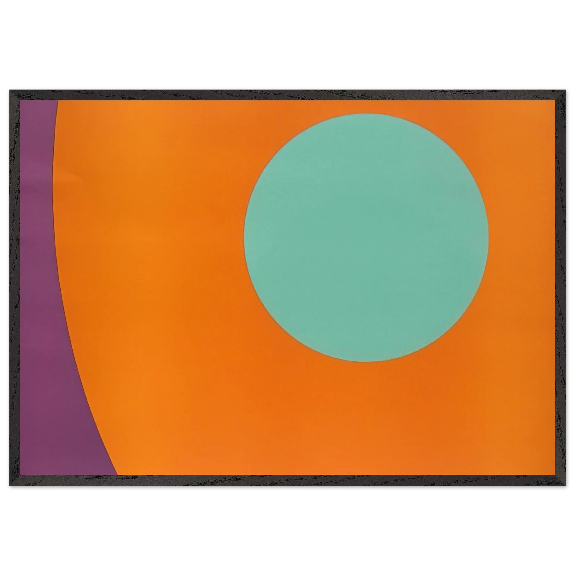 Untitled Abstract - 1962 - Alexander Liberman Framed Art Print – Black Wooden Frame - Default Title - -Framed Art Print