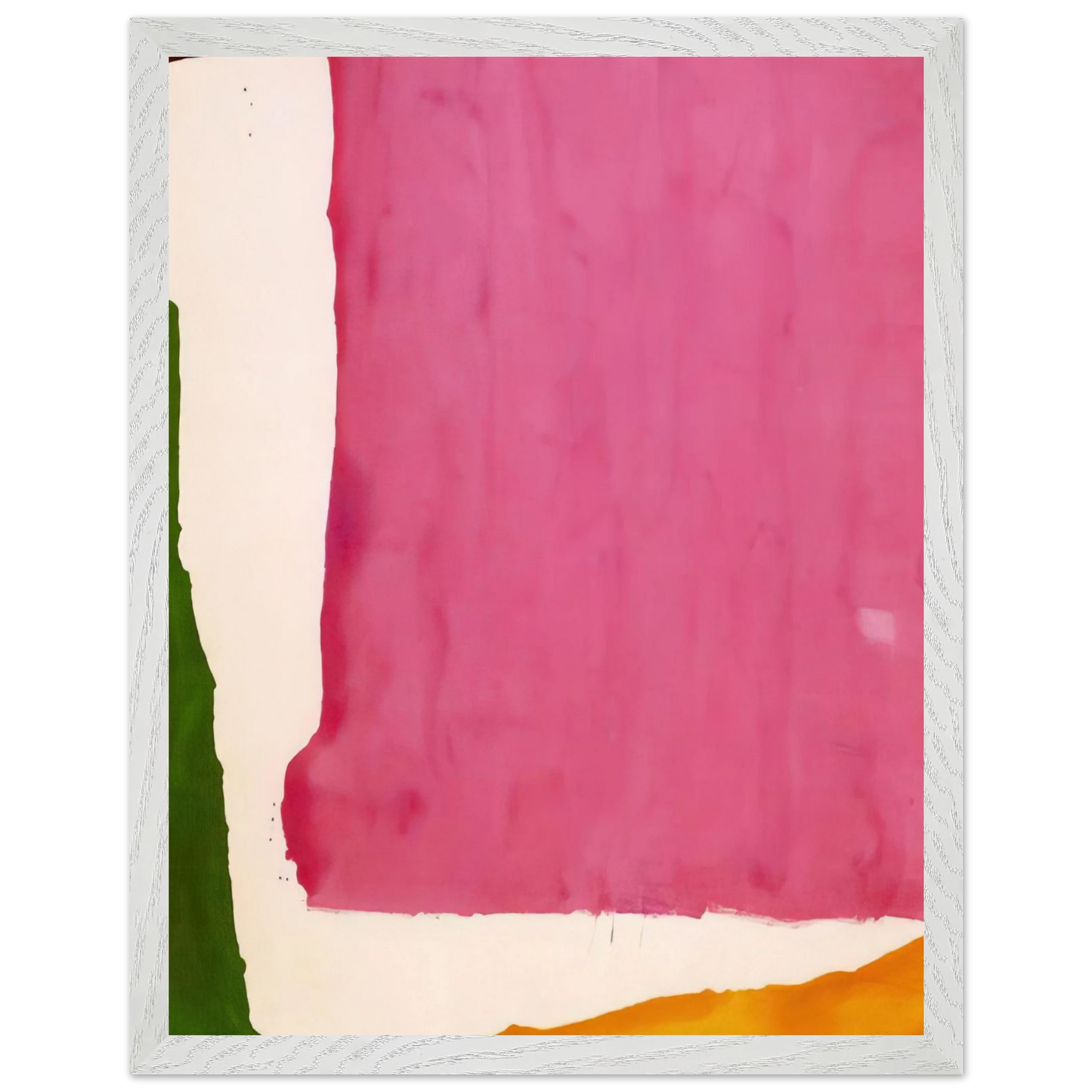 Helen Frankenthaler - Mauve District - 1966 Wall art - 45x60 cm / 18x24 inches - Premium Wooden Framed Poster With Fine Art Paper - White frame