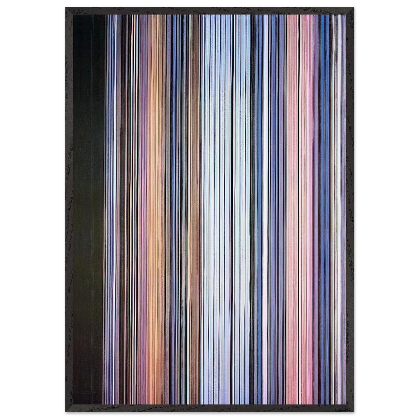 Moroccan Wedding - 1972 - Gene Davis Framed Art Print – Black Wooden Frame - Default Title - -Framed Art Print