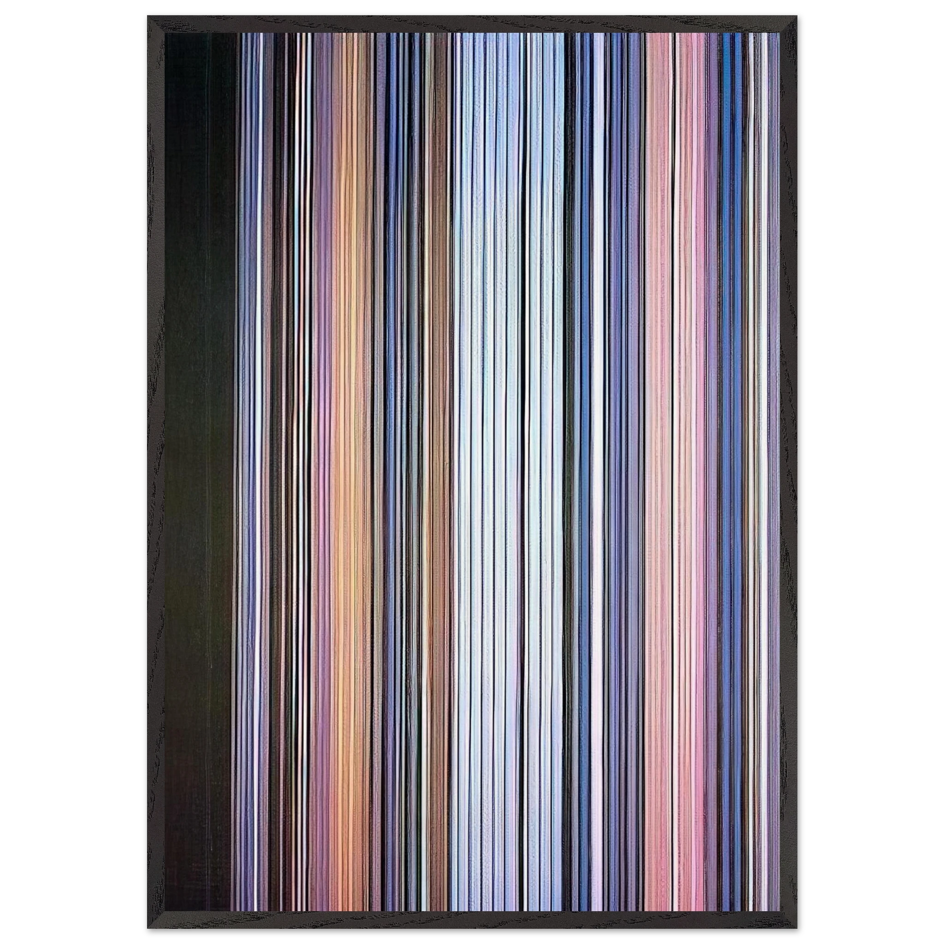 Moroccan Wedding - 1972 - Gene Davis Framed Art Print – Black Wooden Frame - Default Title - -Framed Art Print