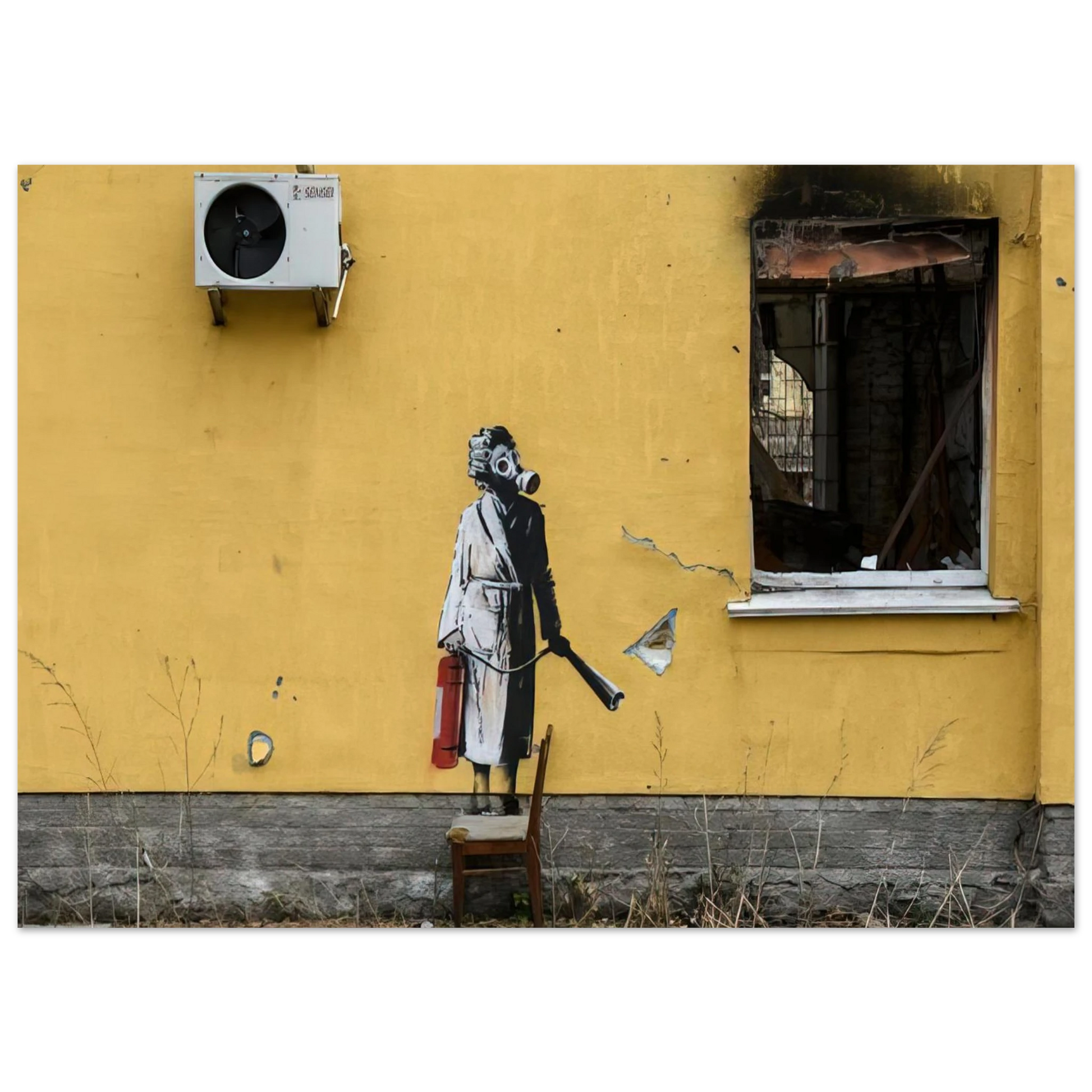 Banksy - HOSTOMEL PROSKURIVSKA 2 2022 Fine Art Poster - 40x60 cm / 16x24 inches