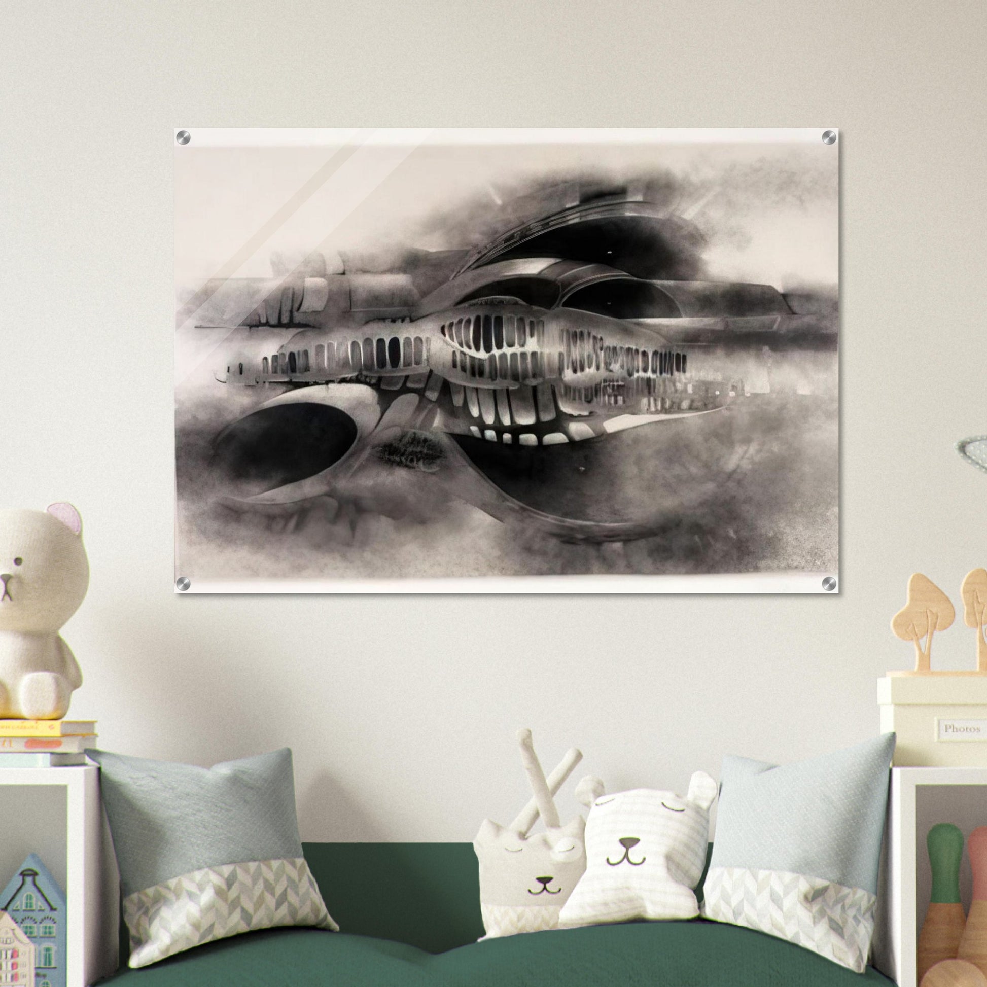 UNTITLED 1966 1 - Lee Bontecou Acrylic Print - 70x100 cm / 28x40″ inches | Lee Bontecou Wall Art | Lee Bontecou Prints