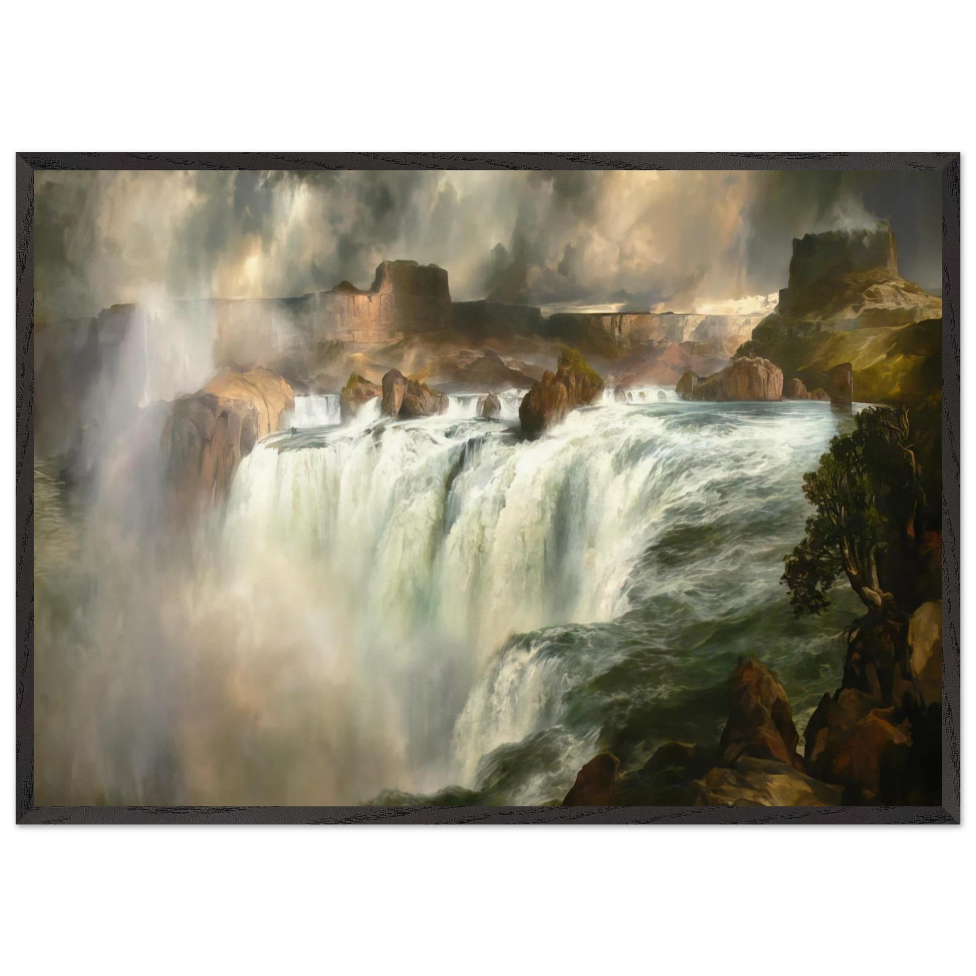 Shenandoah River - Thomas Moran Framed Art Print – Black Wooden Frame - Default Title - -Framed Art Print
