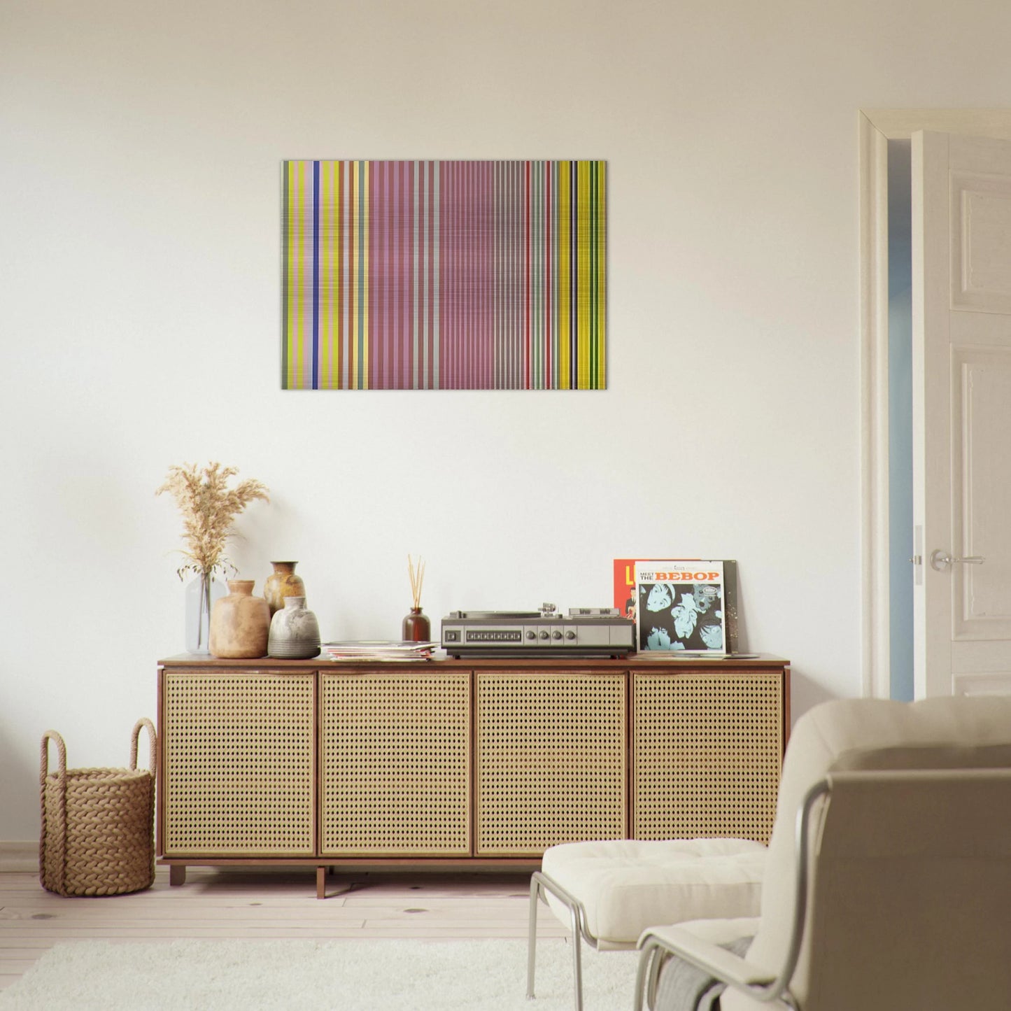 Halifax - 1969 - Gene Davis Brushed Aluminum Print - 70x100 cm / 28x40 inches | Gene Davis Aluminum Print | Gene Davis Prints