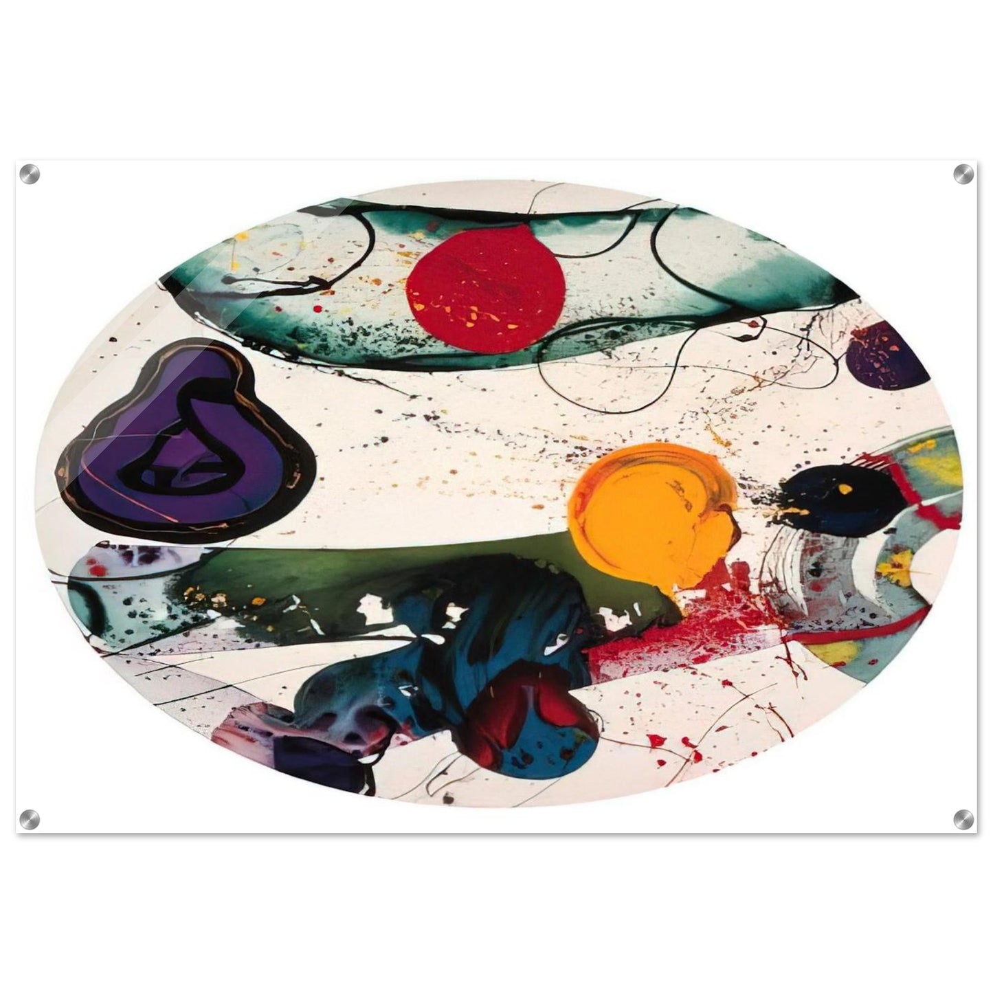 Lollipop  SF88-250  - Sam Francis Acrylic Print - 70x100 cm / 28x40″ inches | Sam Francis Wall Art | Sam Francis Prints