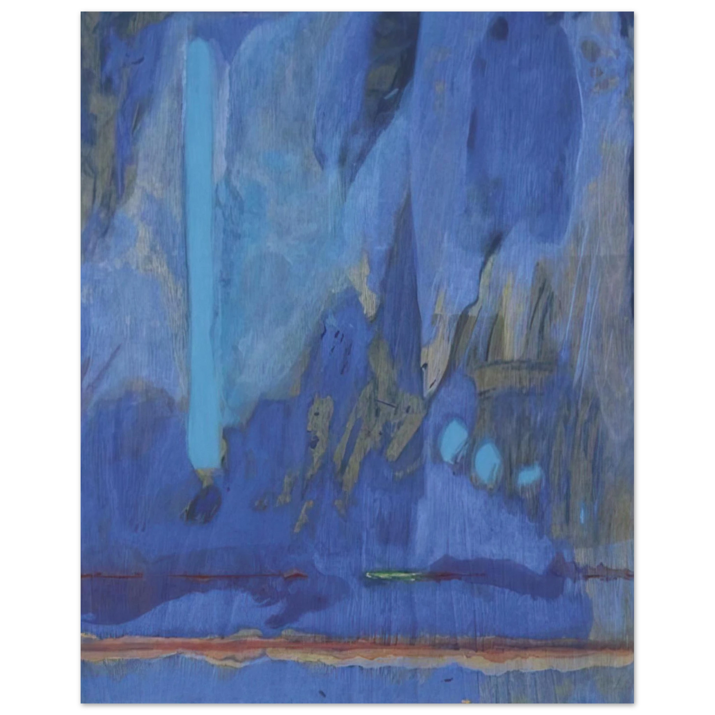 Helen Frankenthaler - Tales of Genji III - 1998 Wall art - 40x40 cm / 16x16 inches - Fine Art Poster - -
