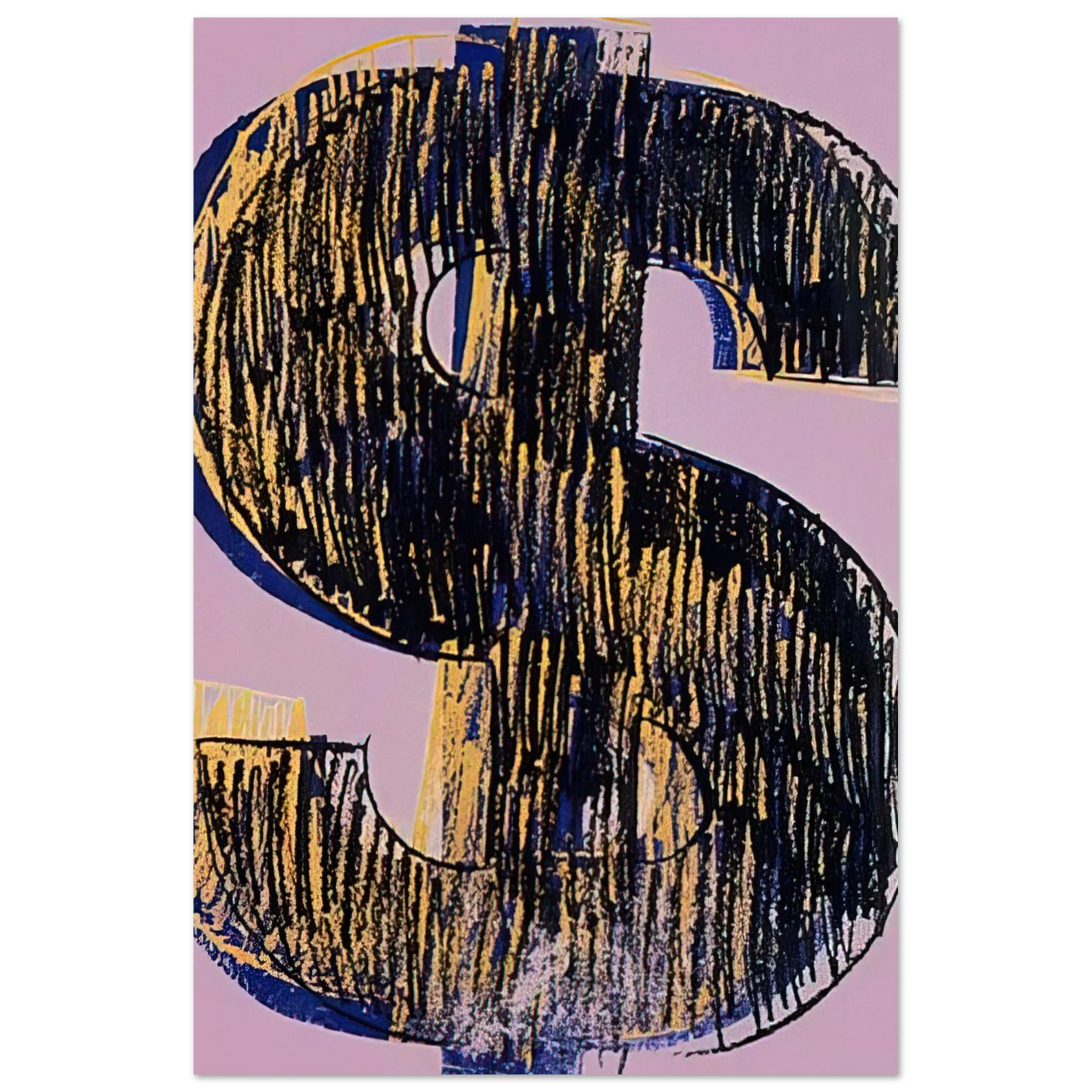 Andy Warhol - Dollar Sign Fine Art Poster - 40x60 cm / 16x24 inches