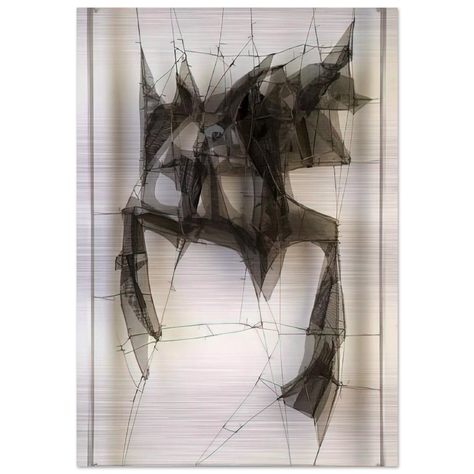 Metamorfosis Nocturno - 1960 - Manuel Rivera Brushed Aluminum Print - 70x100 cm / 28x40 inches | Manuel Rivera Aluminum Print | Manuel Rivera Prints