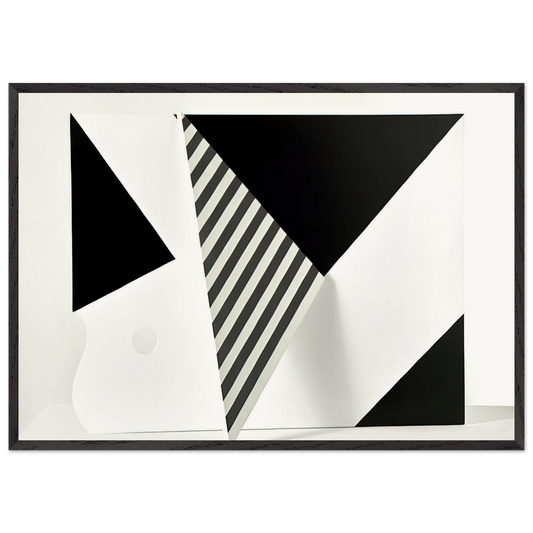 Untitled - 2009 N1 - Omar Rayo Framed Art Print – Black Wooden Frame - Default Title - -Framed Art Print