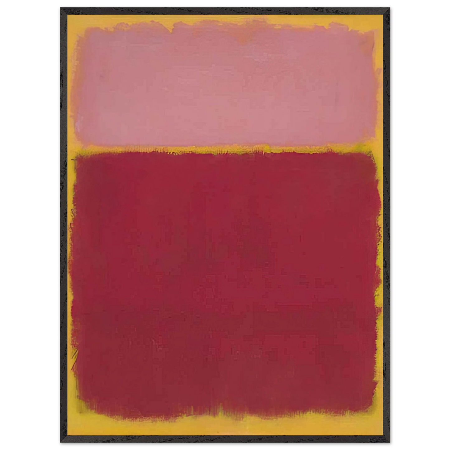 Mark Rothko - Untitled No. 17 - 1961 Wall Art - 30x40 cm / 12x16 inches - Premium Wooden Framed Poster With Fine Art Paper - Wood frame