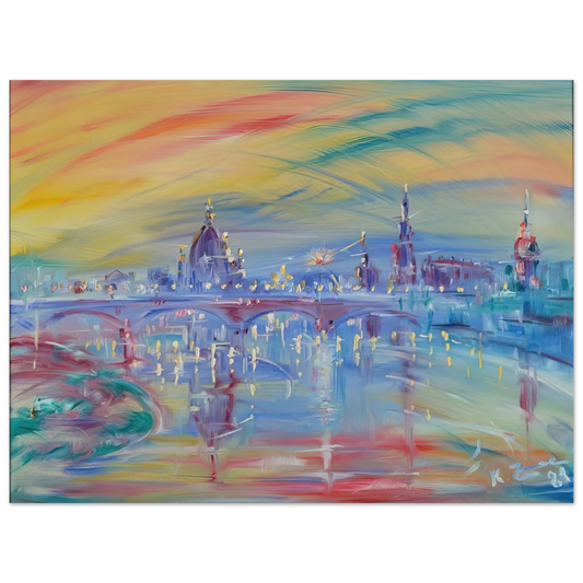 Konrad Zuse - View of Rome and the Tiber Fine Art Poster - Default Title