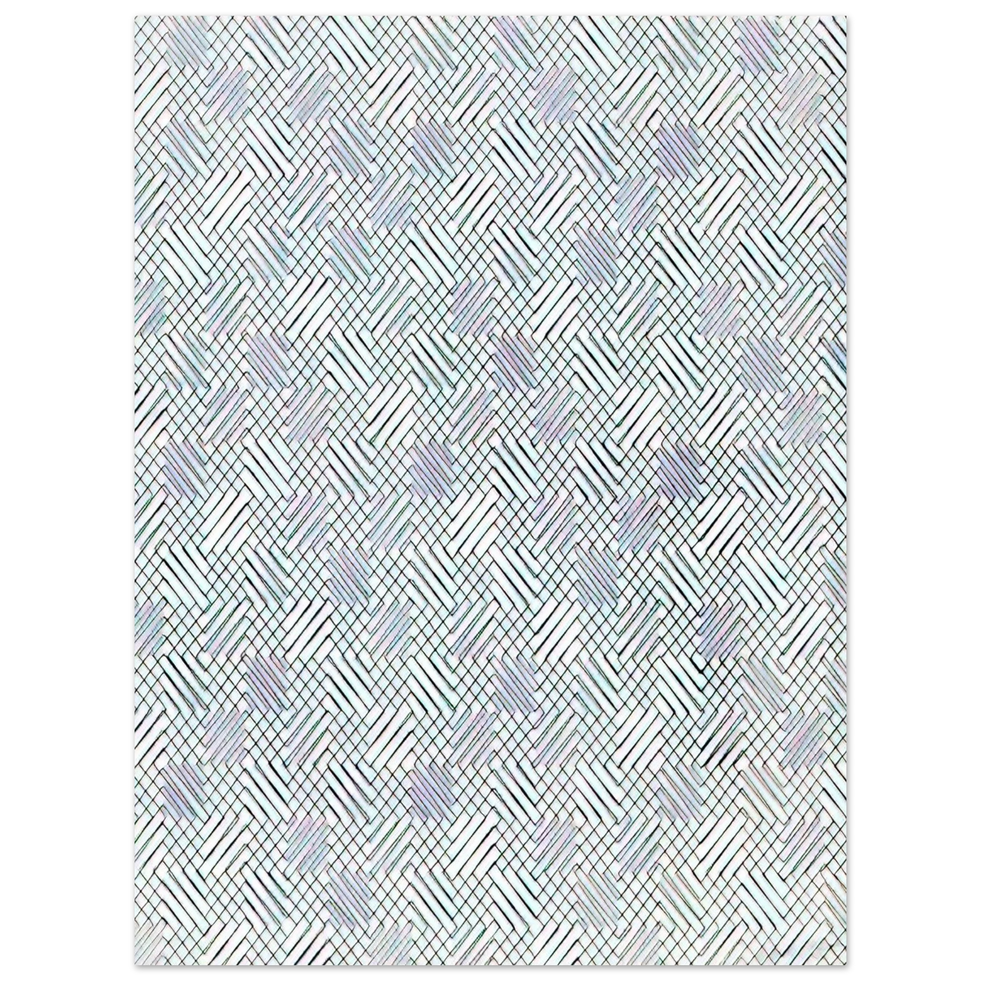 Francois Morellet - Untitled Diagonals - 1970 Fine Art Poster - Default Title
