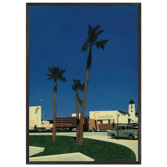 In the beginning IV Mall - Hiroshi Nagai Framed Art Print – Black Wooden Frame - Default Title - -Framed Art Print