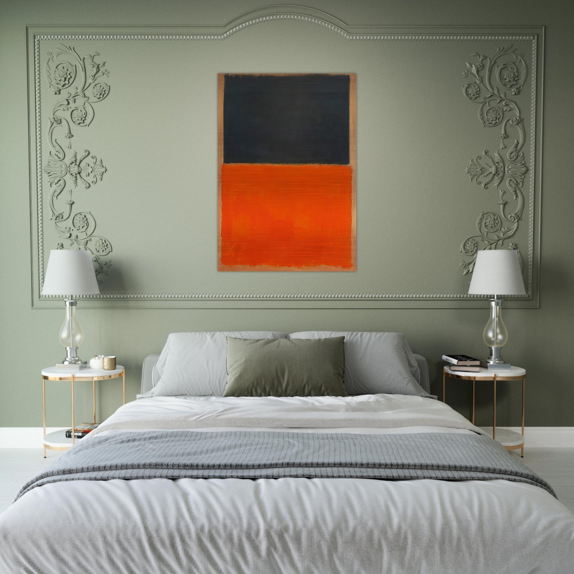 Green and Tangerine on Red - 1956 - Mark Rothko Brushed Aluminum Print - 70x100 cm / 28x40 inches | Mark Rothko Aluminum Print | Mark Rothko Prints