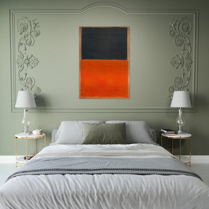 Green and Tangerine on Red - 1956 - Mark Rothko Brushed Aluminum Print - 70x100 cm / 28x40 inches | Mark Rothko Aluminum Print | Mark Rothko Prints