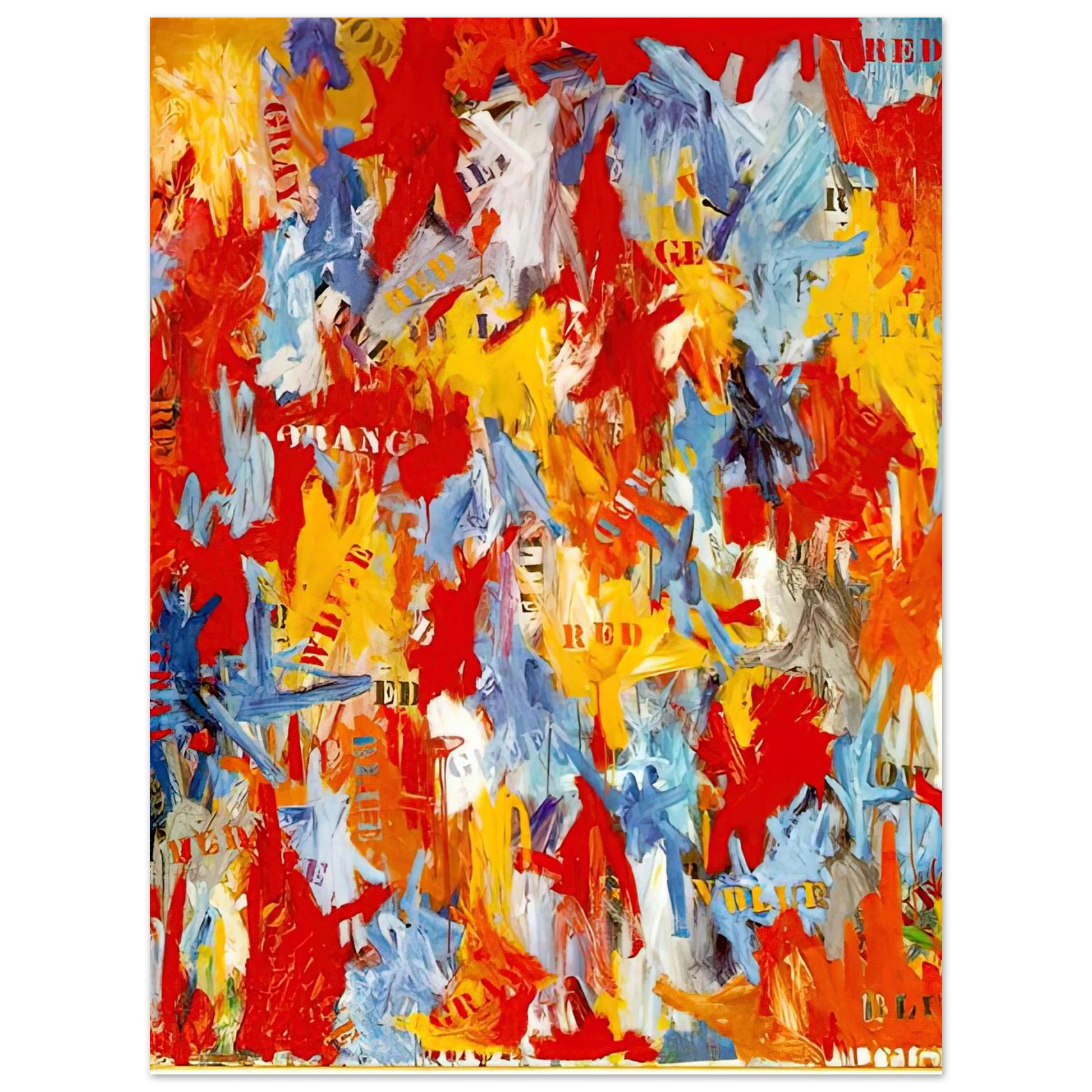 Jasper Johns - FALSE START 1959 Fine Art Poster - Default Title