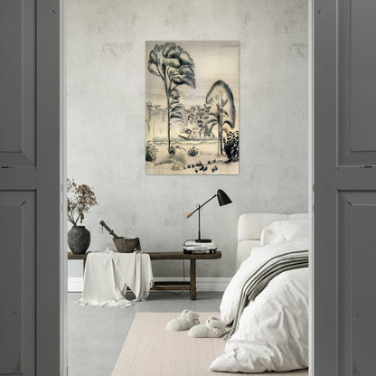 LANDSCAPE OF ALGERIA - Jean Dubuffet Brushed Aluminum Print - 70x100 cm / 28x40 inches | Jean Dubuffet Aluminum Print | Jean Dubuffet Prints