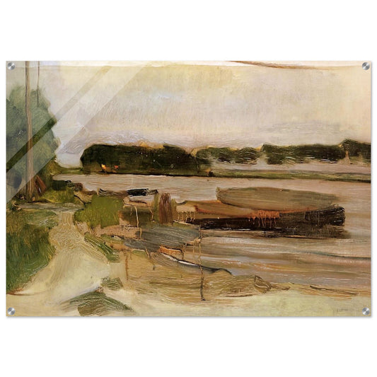 At the Amstel Sun - Piet Mondrian Acrylic Print - 70x100 cm / 28x40″ inches | Piet Mondrian Wall Art | Piet Mondrian Prints