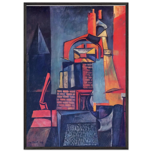 Towers - Max Ernst Framed Art Print – Black Wooden Frame - Default Title - -Framed Art Print