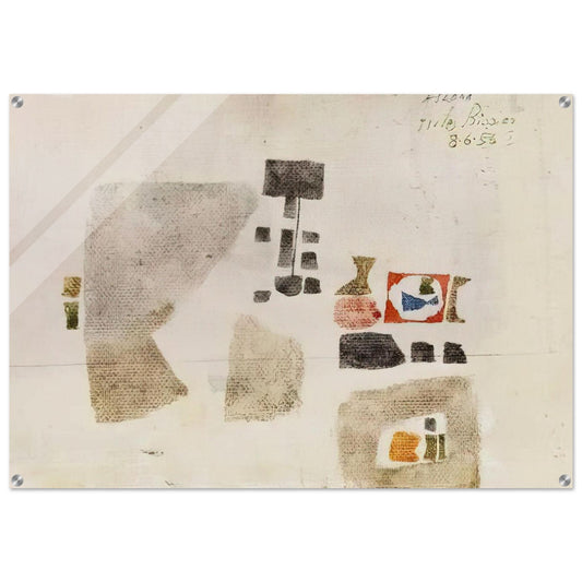 Komposition - 1956 - Julius Bissier Acrylic Print - 70x100 cm / 28x40″ inches