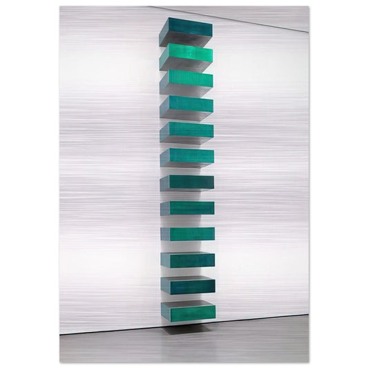 Untitled - 1967 - Donald Judd Brushed Aluminum Print - 70x100 cm / 28x40 inches | Donald Judd Aluminum Print | Donald Judd Prints