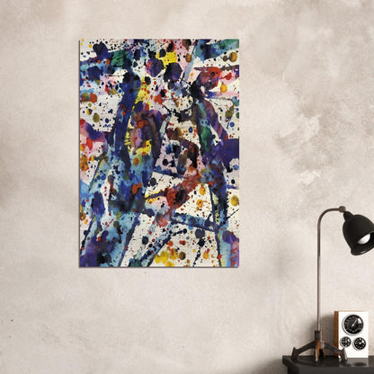 Taches  Untitled  - Sam Francis Brushed Aluminum Print - 70x100 cm / 28x40 inches | Sam Francis Aluminum Print | Sam Francis Prints